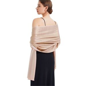 Womens Evening Shawls And Wraps, Dressy Shimmer Shawl Wraps Scarf For Wedding
